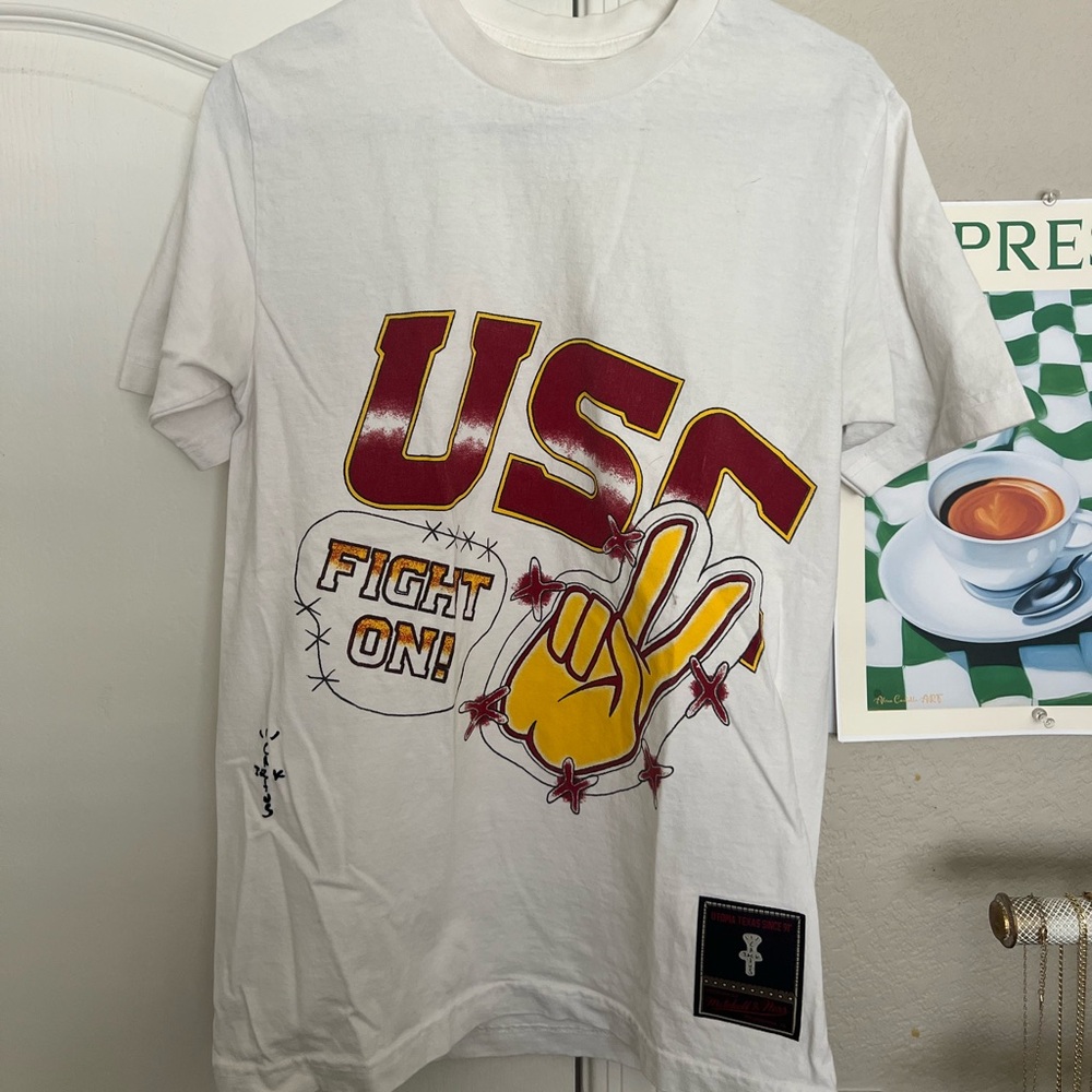 USC Trojans x Travis Scott x Mitchell & Ness T-Shirt